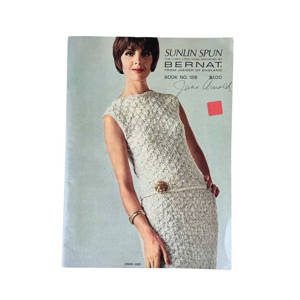 Vintage Bernat Knitting Pattern Book No 126‎ 1960s Mod Mid Century Women Fashion